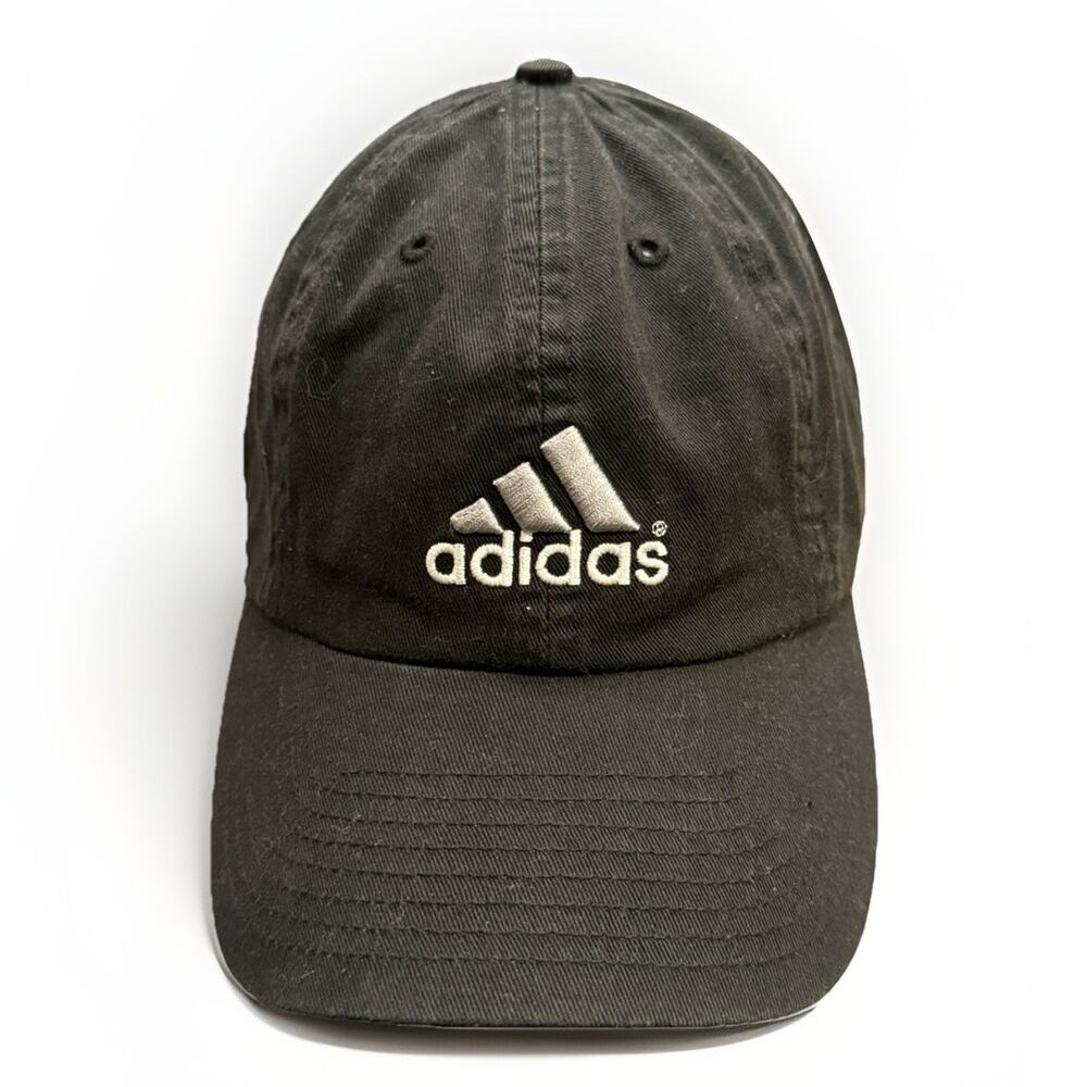 Adidas Climalite Mens Black Dad Adjustable Strapback Hat Baseball Cap OSFA
